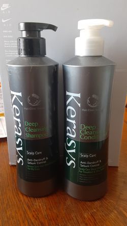 Kerasys deep cleansing shampoo and conditioner