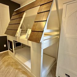 House Bunk Bed With Slide 