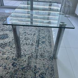 Modern Glass Table, Elegant And Stylist Glass Table - Excellent Condition, Like New