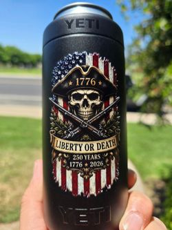 Liberty or Death Yeti Rambler Colster