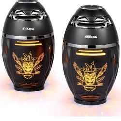 Gifts for Men Women, Outdoor Speakers Wireless, Birthday Gifts for Men, Outdoor Bluetooth Speakers with Tiki Torch Lights, Men Dad Him Women, Women Me