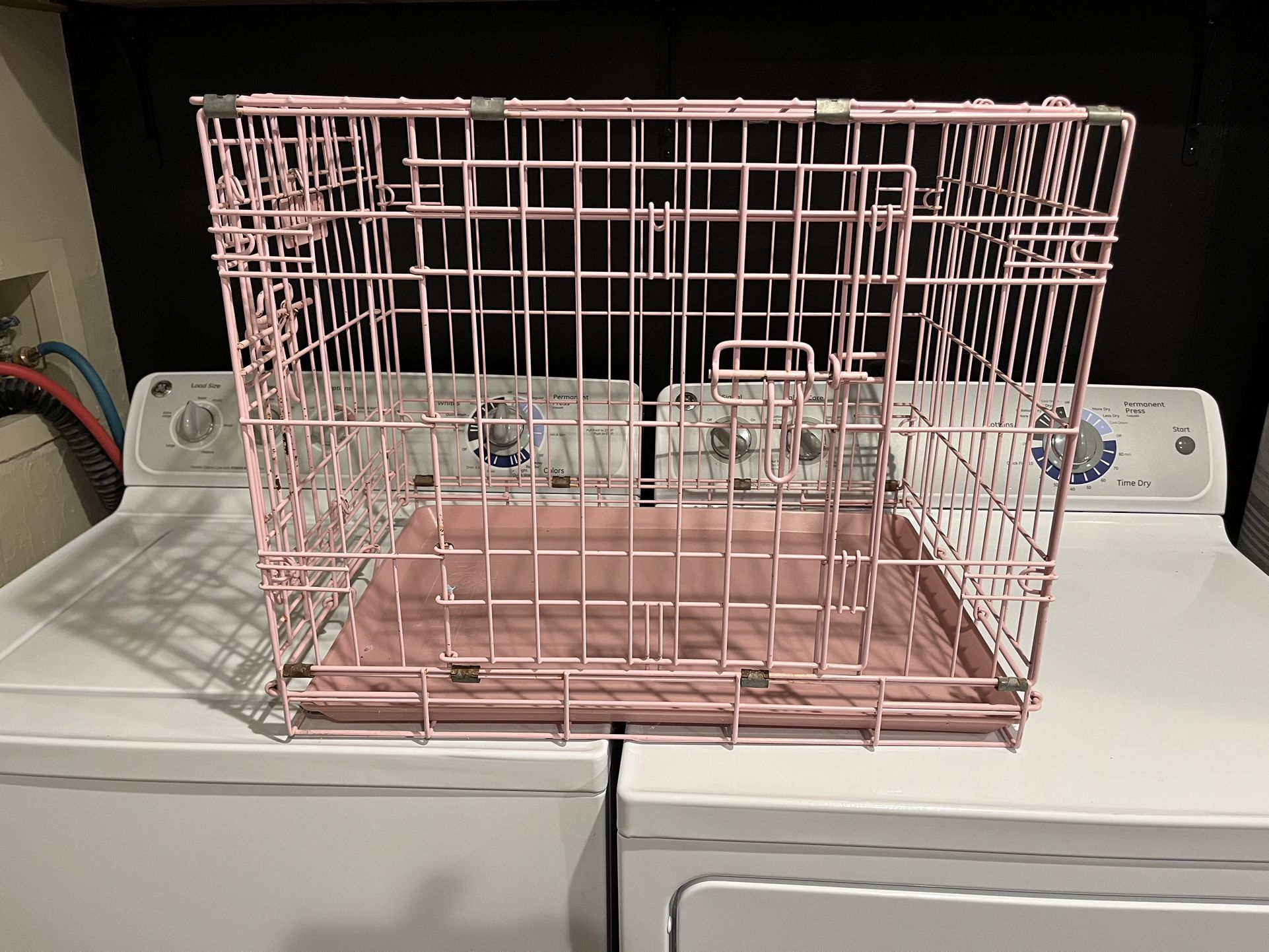 Pink Dog Crate - Cage