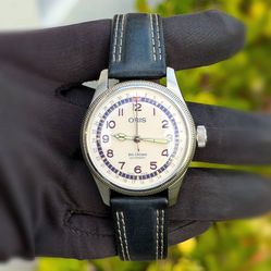 Oris Big Crown Hank Aaron Limited Edition 40mm Men's White Dial Stainless Steel Case 01 754 7785 4081 Blue Leather Band Watch Appraisal