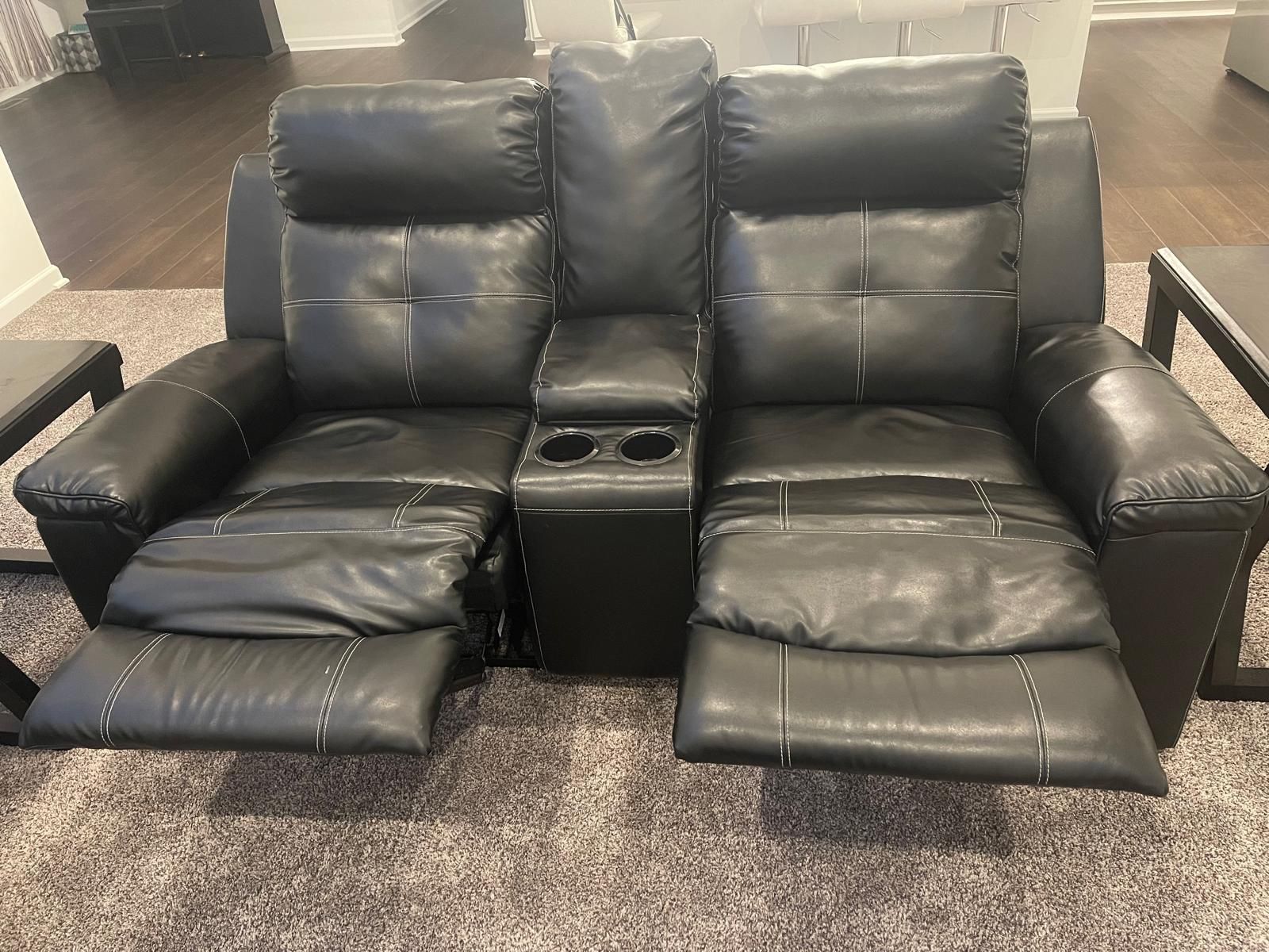 Reclining Leather Sofa -3 seater and 2seater