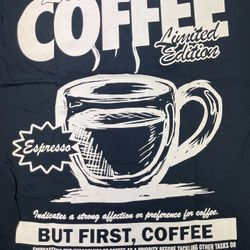 Men’s Superfresh Local Coffee Black Shirt - Size Medium