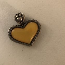 Silver Heart Pendant For Necklace