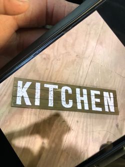 Big kitchen sign