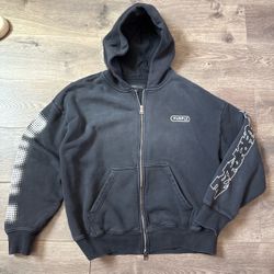 Purple Brand streetwear zip up hoodie