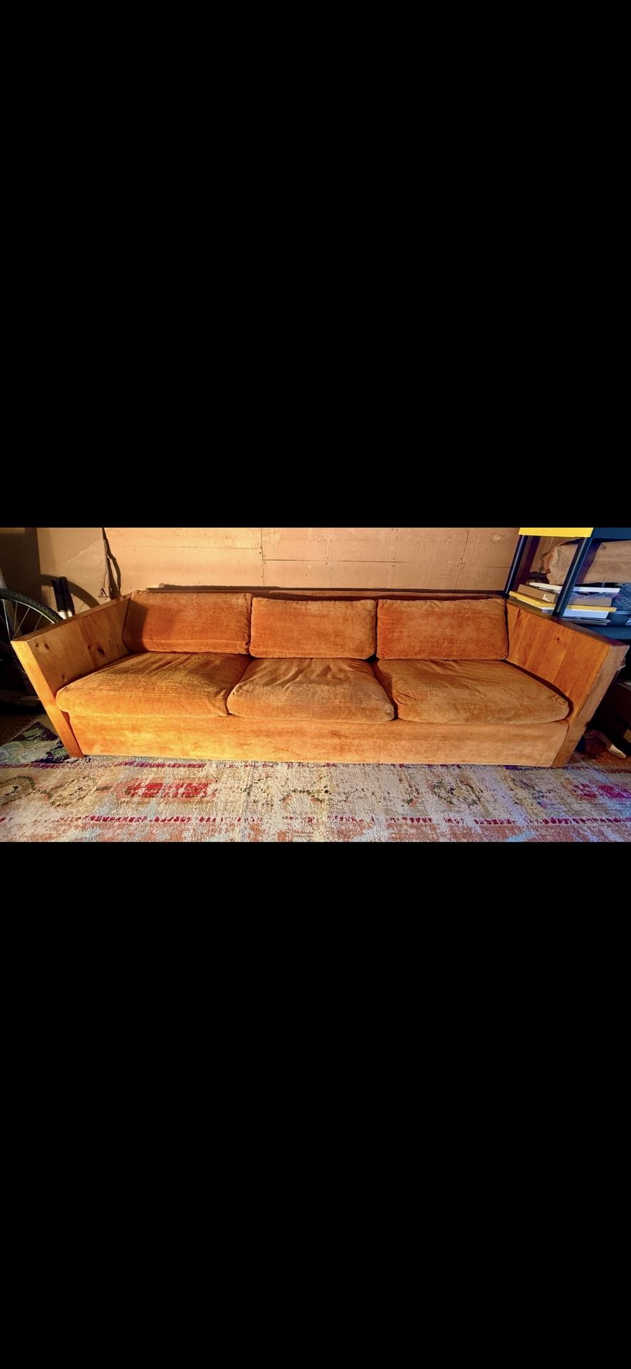 Vintage orange couch