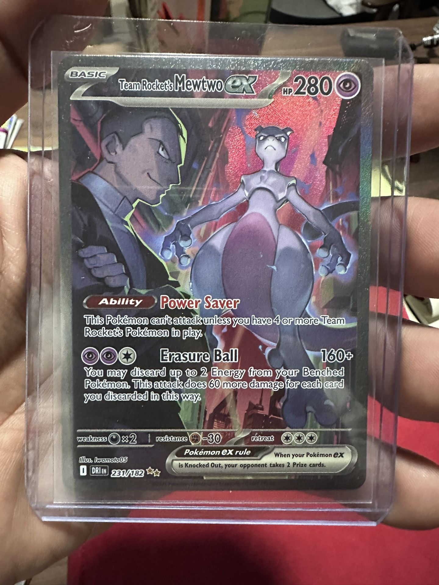 Destined Rivals Team Rocket Mewtwo Ex. 231/182