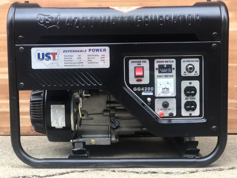 UST DEPENDABLE POWER 4200 WATT GENERATOR 120v (LESS THAN 1 HOUR)