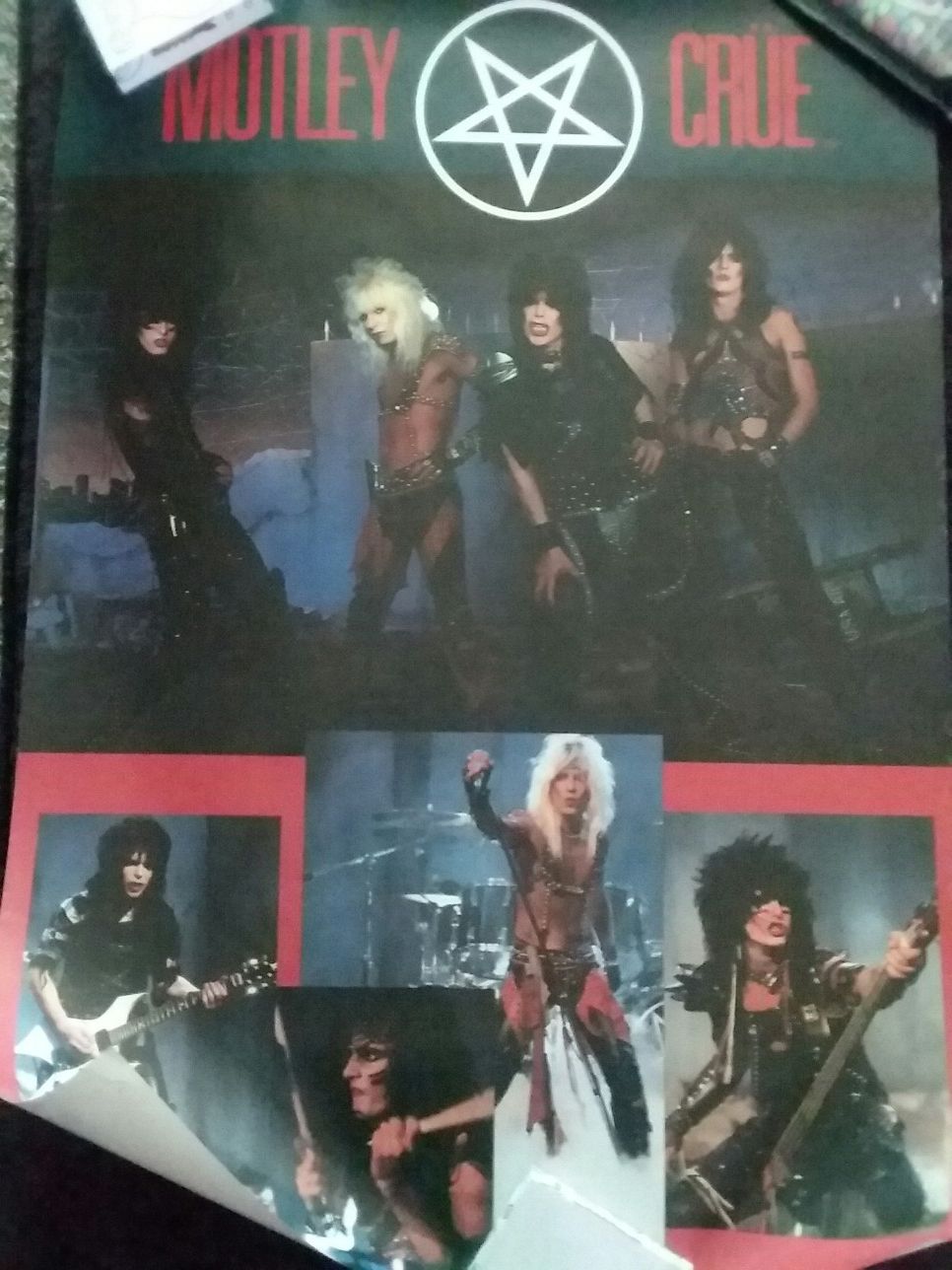 8 x Vintage MOTLEY CRUE Posters