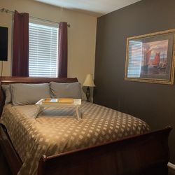 Wooden Bed Frame Queen Size 