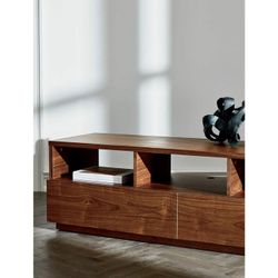 CB2 Chill Walnut Media Console 80”