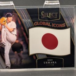 2025 Panini Select - Koji Uehara Global Icons #23 Japan, Boston Red Sox
