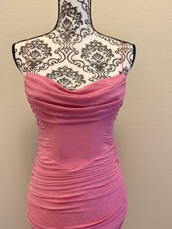 NWT Hello Molly Pink Fitted Mini Dress Sz 6