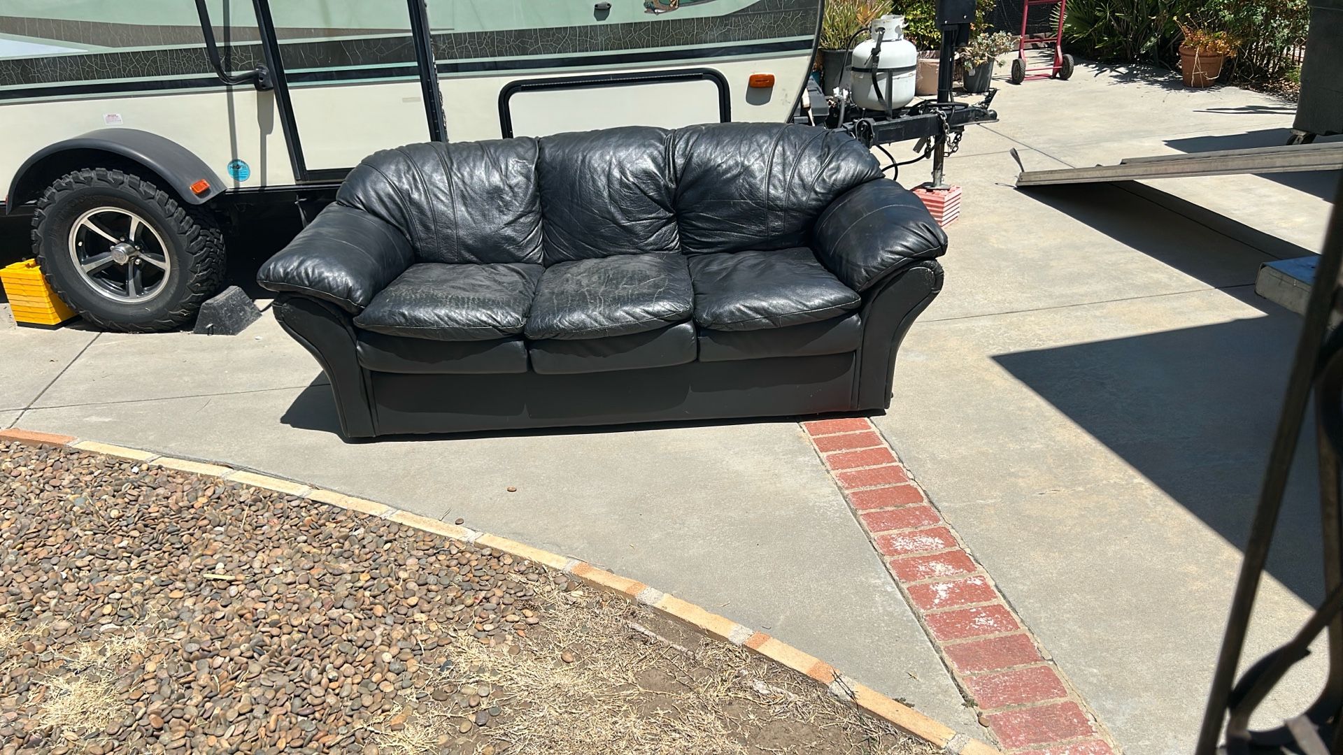 Leather 3 Seat Sofa