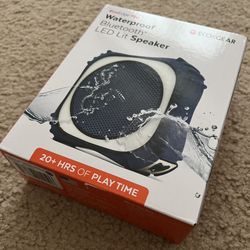 New - EcoEdge Pro - Waterproof Bluetooth LED Lit Speaker (EcoXGear)