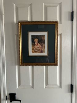 Gorgeous Framed Frederick Morgan Print, Nursing A Poorly Duckling