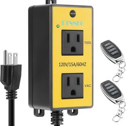 Brand New Automatic Power Outlet, Remote Control, Vacuum, Power Tools, Air Conditioner, Etc., Use Remote To Turn On/Off