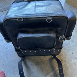 Leather Sissy Bar Bag
