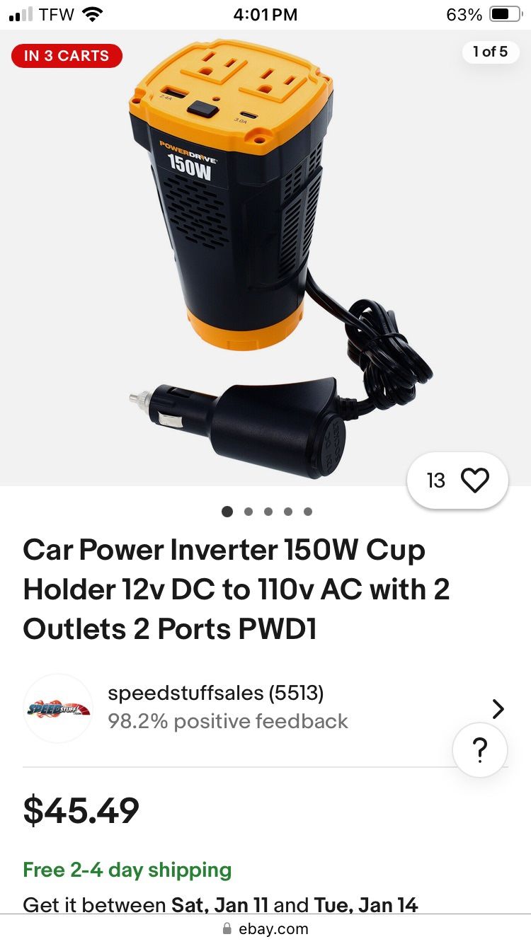 Car Power Inverter 150W