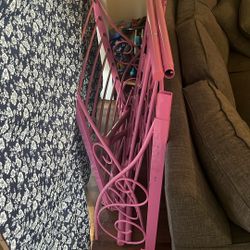Pink Twin Sized Bed Frame