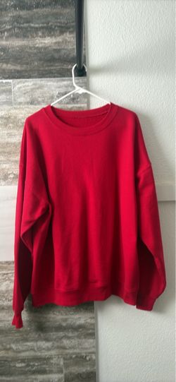 Men’s Red Crewneck Sweatshirt