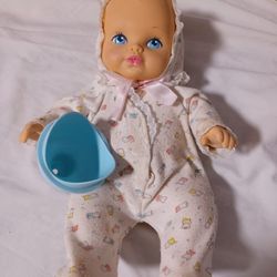 Vintage 1990 Water Babies Doll- Weighted Feel + Funnel