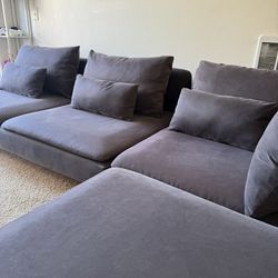Dark Grey Couch Sofa Sectional