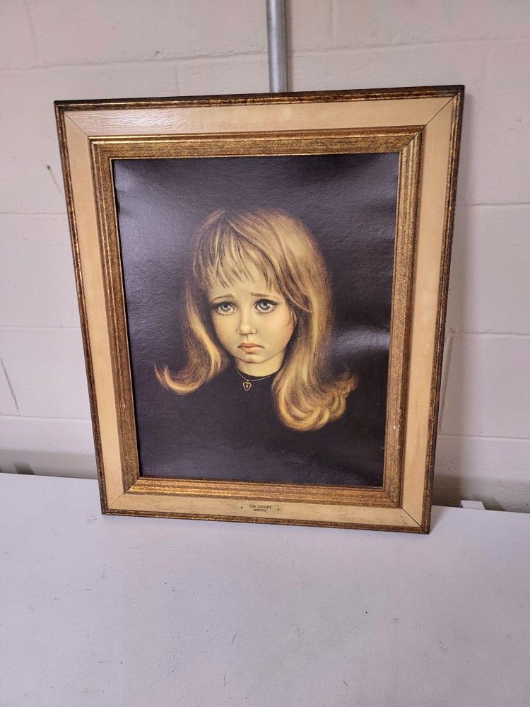 Antique Print Of The Locket