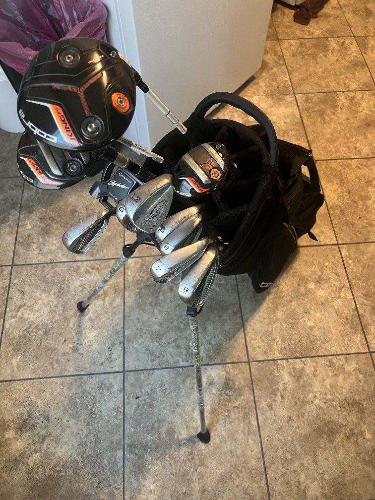 Professional golf clubs.