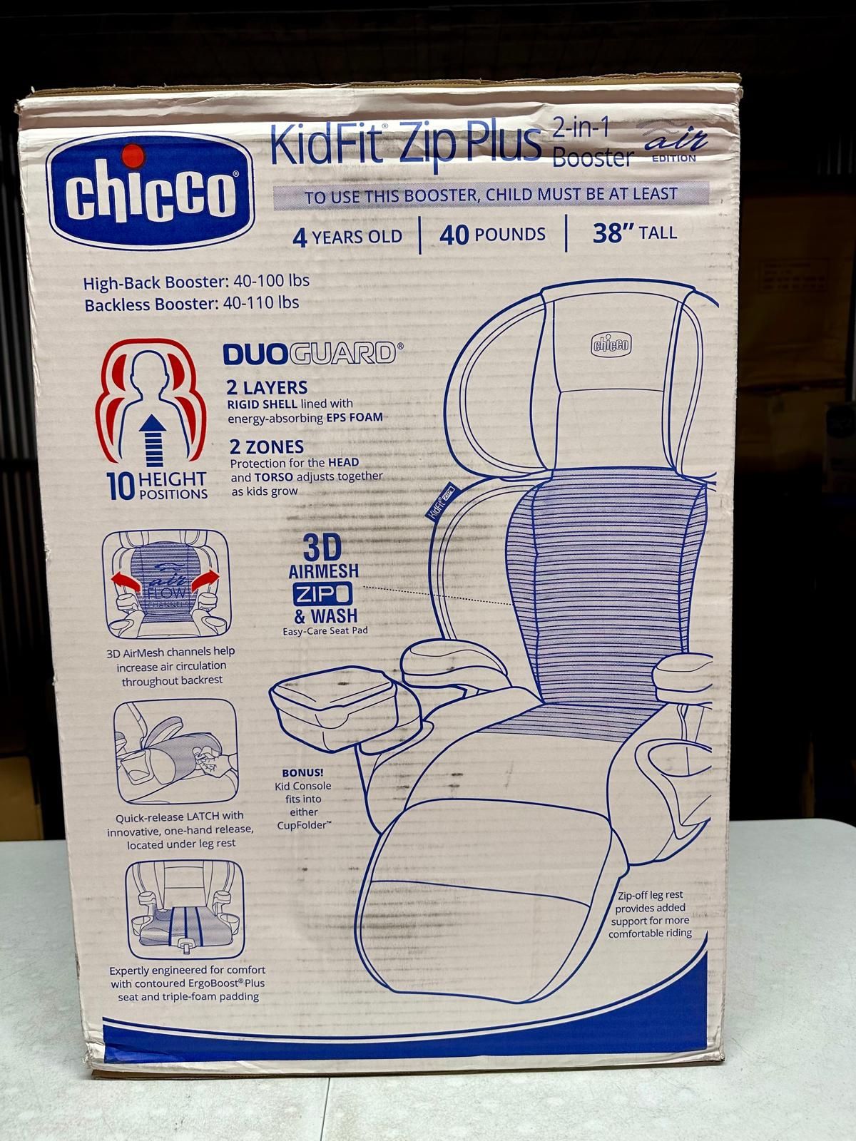 Chicco KidFit Zip Air Plus 2-in-1 Booster Car Seat Q Collection