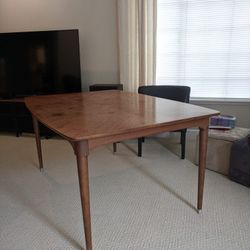 Mid Century Wood Dining Table & Chairs