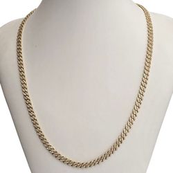 10kt Real Gold Miami Cuban Chain 4.9mm 18 Inches