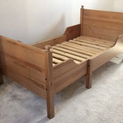 LEKSVIK Wood Twin Bed IKEA