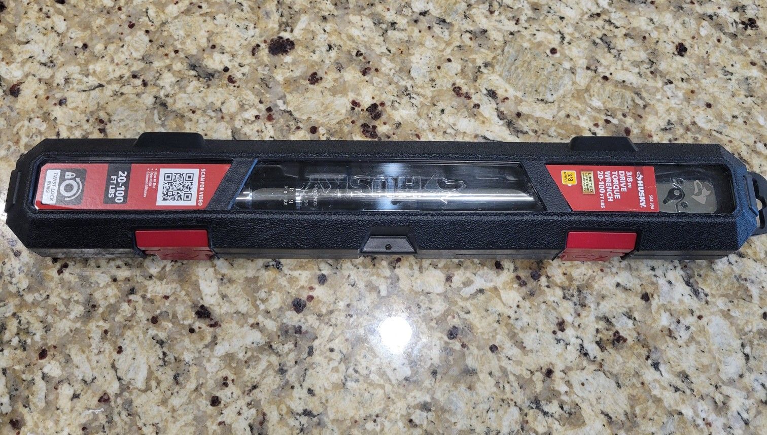 Husky 3/8 in. Drive Torque Wrench 20 ft./lbs. to 100 ft./lbs