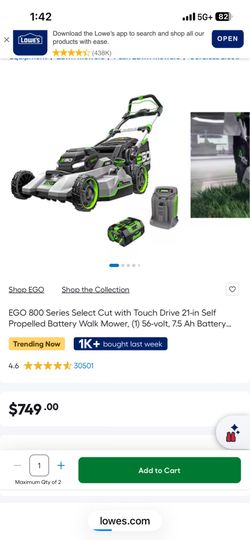 Lawnmower EGO electric