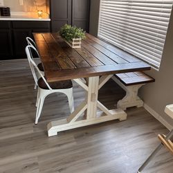 Farmhouse Style Kitchen Table 