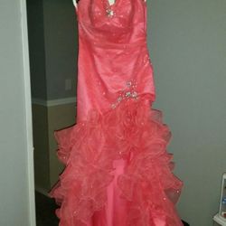 Homecoming/Prom formal coral/salmon dress
