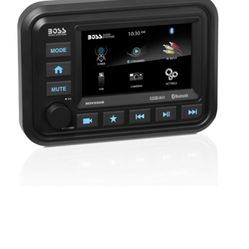 BOSS Audio Systems MGV550B Marine Gauge Receiver - Weatherproof, 5 Inch Touchscreen, Built-in Amplifier, Bluetooth, Digital Media MP3 Player, No CD Pl