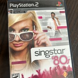 SONY PLAYSTATION 2 PS2 SINGSTAR 80'S VIDEO 