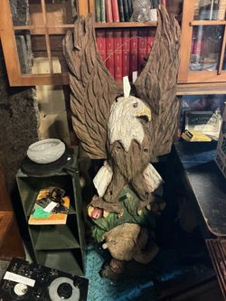 Carved Eagle Wall Hanging