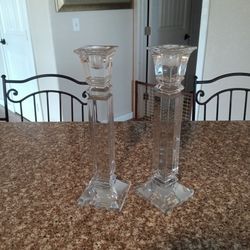 2 Tall Decorative Candle Holders 