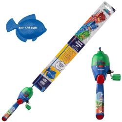 Kid Casters: Youth 29.5" Fishing Poles | Small & Easy to Use | Spincast Reel w/ 3:1:1 Gear Ratio | (Pre-spooled w/ 6-Pound line, Incl. Casting Plug)