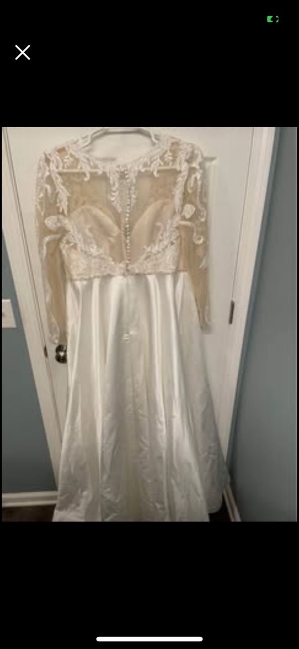 Oleg Cassini Soft White Wedding Dress 20W