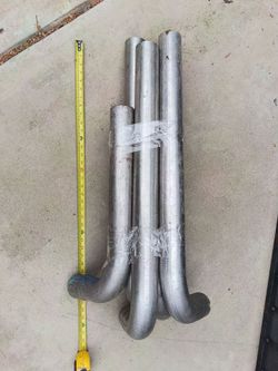 304 stainless steel mandrel-bent pipes, custom automotive exhaust, 90-degree bent pipes.