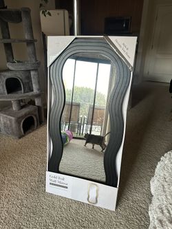 Black Squiggly Tall Mirror
