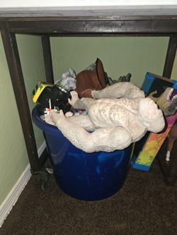 Toy box with lots of toys