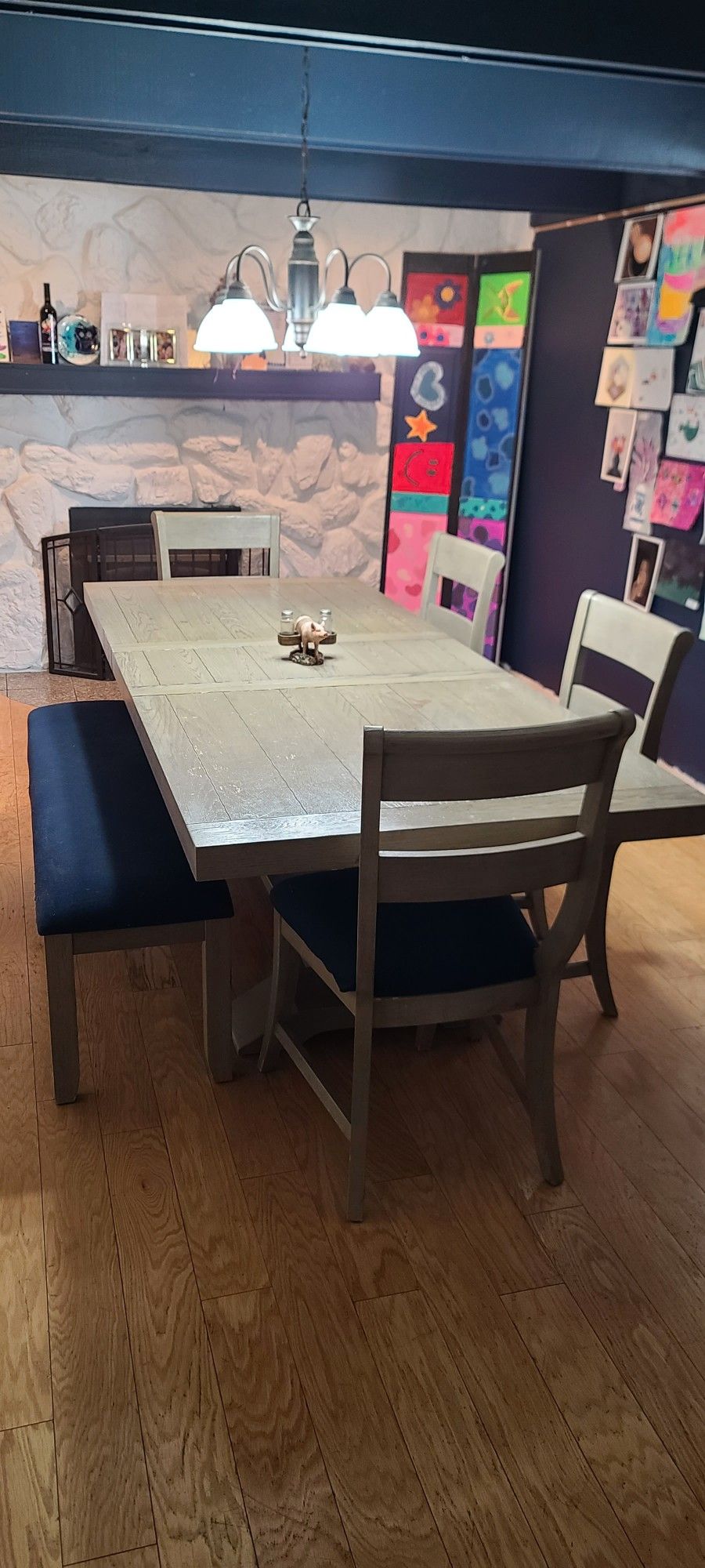 Dining Set W/ 4 Chairs And Bench